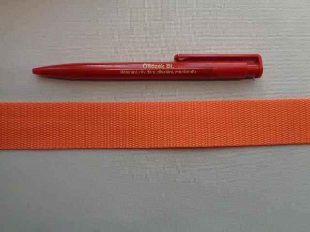 3 cm széles heveder, narancssárga (2696)