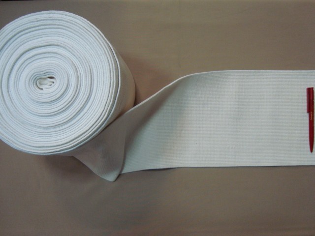 Egészségügyi gumi, fehér, 20 cm széles (2764)