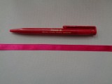 1 cm széles szatén szalag, pink (2674-23)