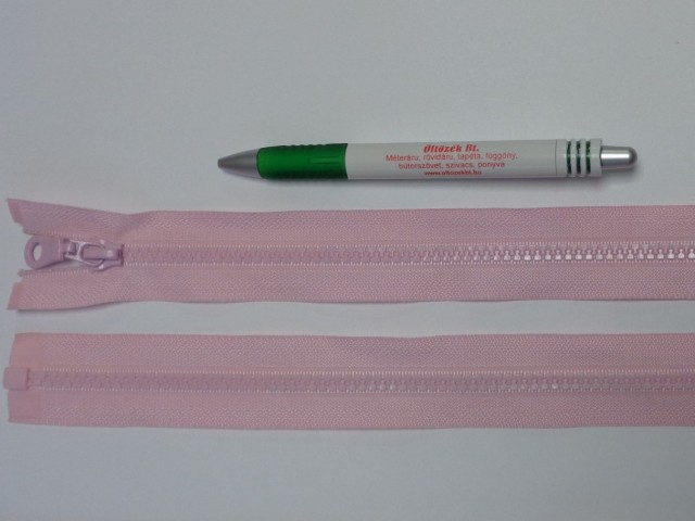 75 cm hosszú GT-10-es (P-6) vastag fogú zipzár, rózsaszín (2905)