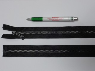 75 cm hosszú GT-10-es (P-6) vastag fogú zipzár, fekete (2907-1)