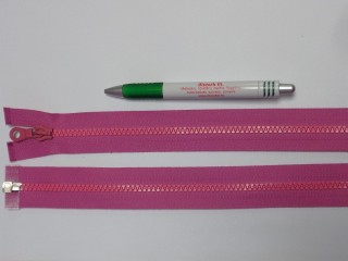 75 cm hosszú GT-10-es (P-6) vastag fogú zipzár, pink (2905-3)
