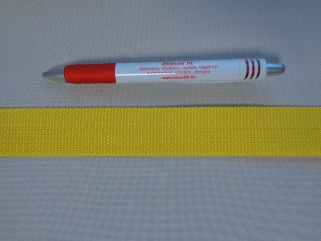 3 cm széles heveder, citrom (3096)