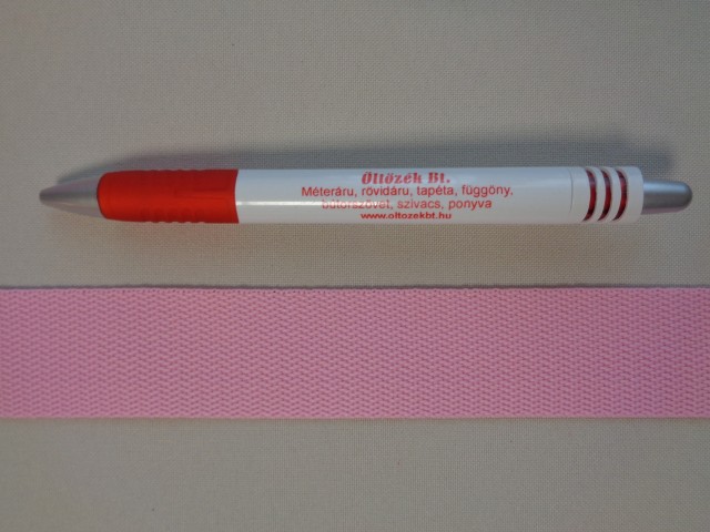 3 cm széles heveder, rózsaszín (3102)