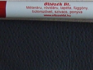 Lyukacsos, textilbőr autótetőkárpit anyag, sötétszürke (3491)