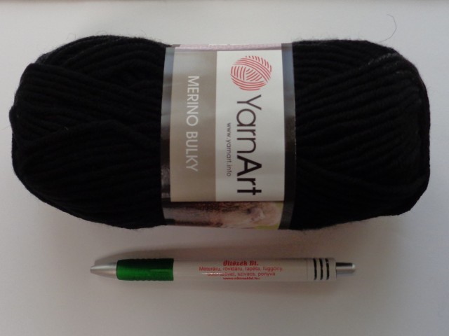 Yarn Art - Merino Bulky, fekete (7511)