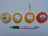 Gyöngy hímzőfonal (perlé), világos narancs (7909-2116)