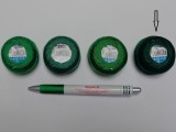 Gyöngy hímzőfonal (perlé), sötét zöld  (7942-7949)
