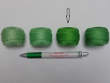 Gyöngy hímzőfonal (perlé), közép zöld (7945-7118)