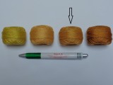 Gyöngy hímzőfonal (perlé), világos barna (7953-9532)