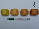 Gyöngy hímzőfonal (perlé), világos barna (7954-9536)