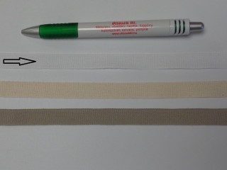 1,3 cm széles danubia szalag, fehér (8153)