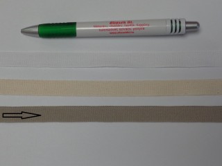 1,3 cm széles danubia szalag, drapp (8155)