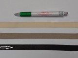 Koptató szalag, 1,5 cm széles, sötét barna (8283)