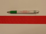 Ripsz szalag, 4 cm széles, piros (8301)