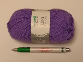 Lisa premium, Gründl kötőfonal, közép lila (8324-43)