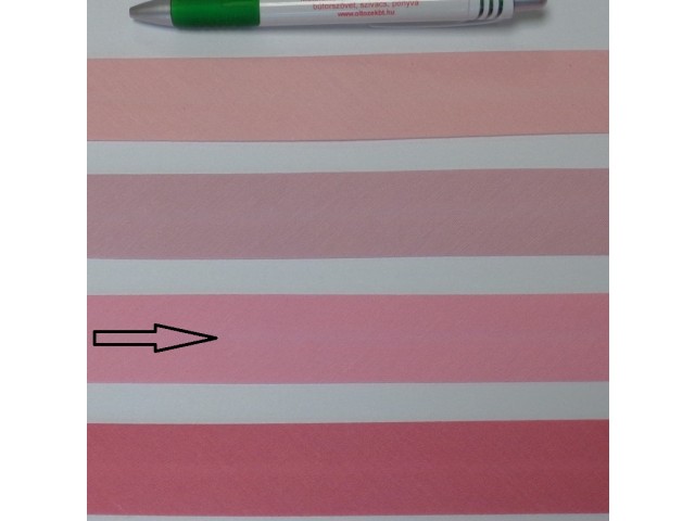 Pamut ferdepánt, 3 cm széles, rózsaszín (8345)