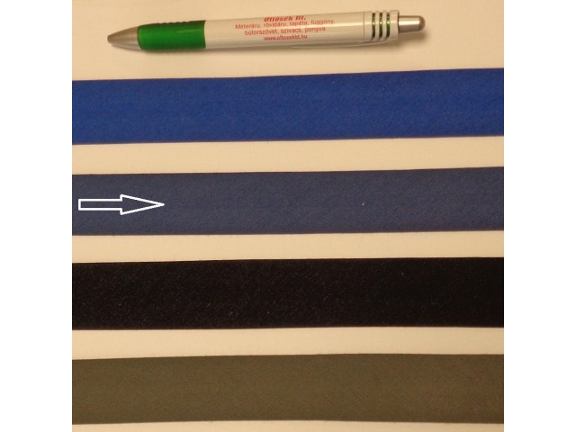 Pamut ferdepánt, 3 cm széles, famer kék (8368)