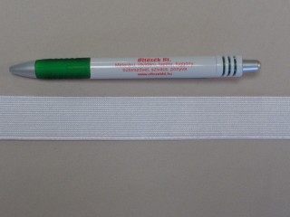 2,5 cm-es gumiszalag, fehér (8812)