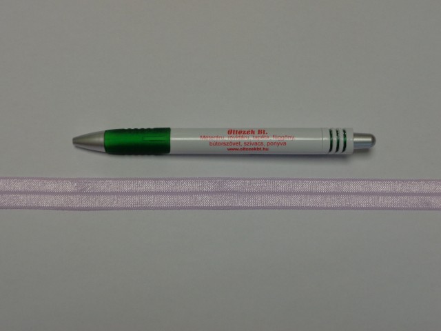 Szegő (ipszilon) gumi, világos lila; 16 mm széles (8893)