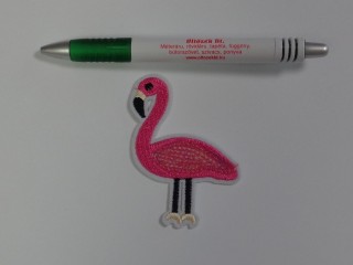 Vasalható folt, flamingó, flitteres, pink (10116)