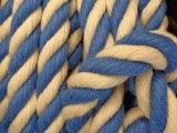 Táskafül kötél, sodrott, kék-nyers (10121)