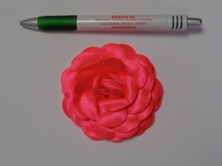 Szatén rózsa, nagy, neon pink (10128)
