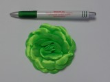 Szatén rózsa, nagy, neon zöld (10133)