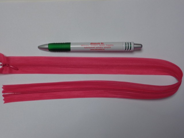 Rejtett cipzár, 50 cm-es, pink (10770)