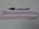 Rejtett cipzár, 50 cm-es, világos lila (10773)