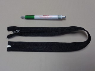RT-10, 50 cm hosszú spirál fogú cipzár, fekete (10964)