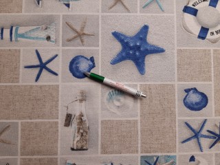 Loneta, tengerész mintás kerti bútor vászon (11238)