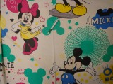 240 cm széles pamutvászon, ekrü alapon Minnie, Mickey (11337)