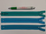 RT-0, 20 cm hosszú, műanyag, spirál fogú cipzár, óceán zöld (11421-234)