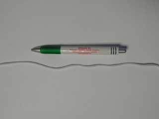 Arcmaszk-szájmaszk gumi, szürkés-fehér, 2 mm széles (11515)
