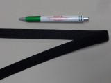 Elasztikus tépőzár, 2 cm széles, fekete (11572)