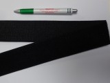 Elasztikus tépőzár, 5 cm széles, fekete (11683)