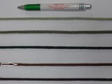 Szőtt, fonatolt pamut zsinór, barna, 5 mm-es (11884-B1629)