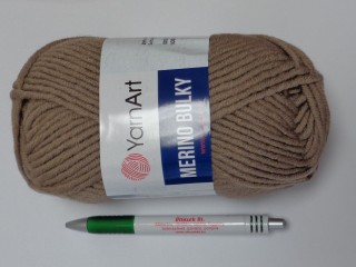 Yarn Art - Merino Bulky, sötét drapp (12545-218)