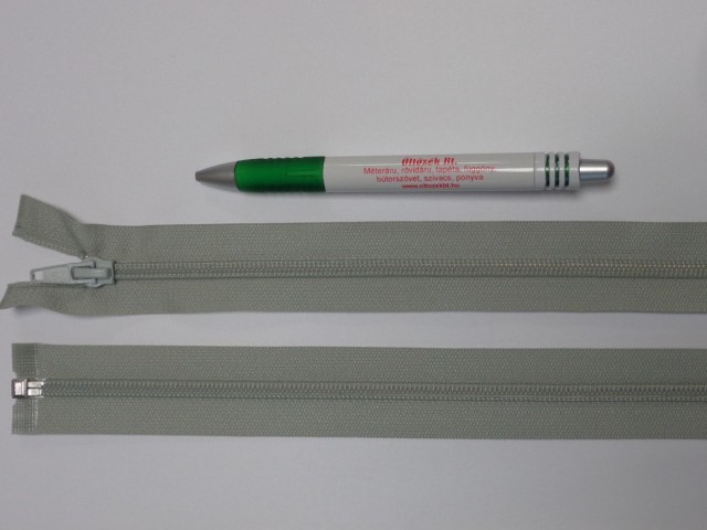 RT-10, 75 cm hosszú spirál fogú cipzár, világos szürke (12625-194)