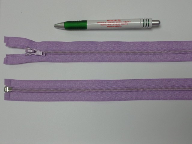 RT-10, 75 cm hosszú spirál fogú cipzár, világos lila (12713)