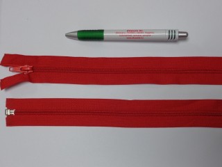 RT-10, 75 cm hosszú spirál fogú cipzár, piros (12714)