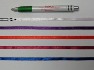 0,6 cm széles szaténszalag, világos lila (12878)