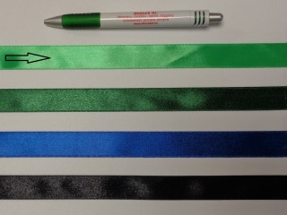 2 cm széles szatén szalag, zöld (12905)