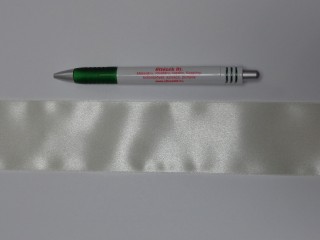 5 cm széles szatén szalag; ekrü (12936)