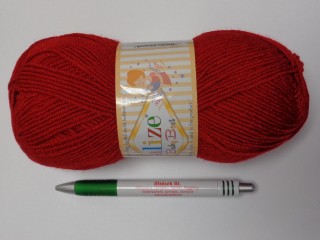 Alize Baby Best fonal,piros, 100g  (12947-106)
