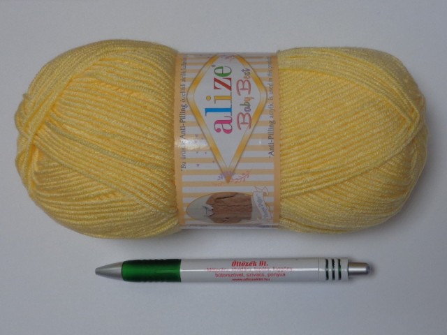 Alize Baby Best fonal, sárga, 100g (12955-250)