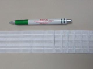 Függönybehúzó, fehér, ceruzás, 5 cm széles (13081)
