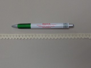Pamut csipke, ekrü, 14 mm széles (13102)