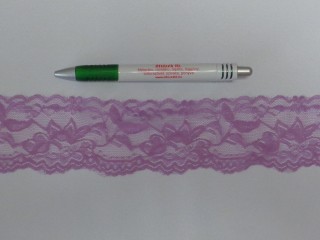 Rugalmas csipke, világos lila, 5 cm széles (14295)